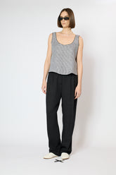 SLEEVELESS LINEN TOP